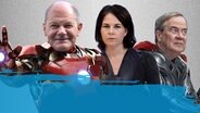 Wahlkrampf 2021: Olaf Scholz, Annalena Baerbock und Armin Laschet  