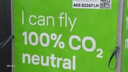 Werbung für das CO2-neutrale Kerosin  