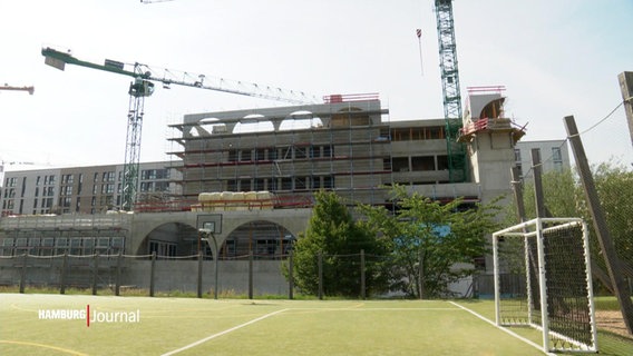 In Hamburg wird ein neues Schulgebäude gebaut. © Screenshot 
