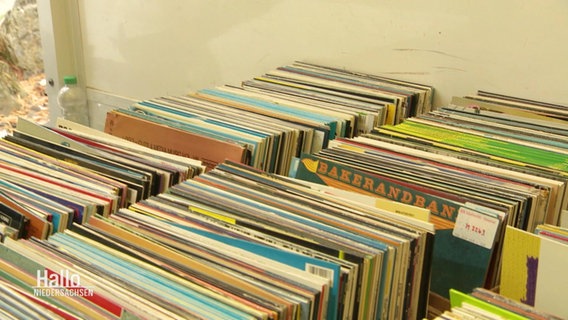Schallplatten lagern in Pappkartons © Screenshot 