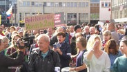 Zukunftsangst: Unternehmer demonstrieren in Neubrandenburg. © Screenshot 