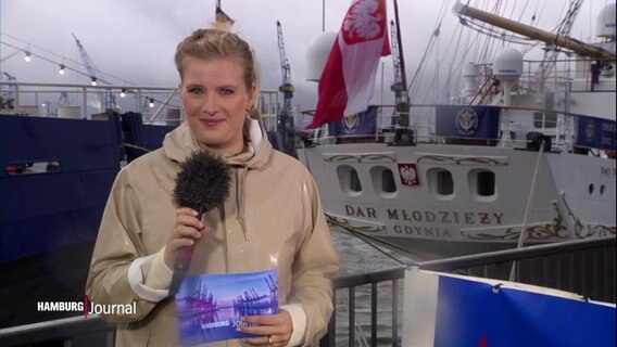 Eva Tanski live vom Hafengeburtstag. © Screenshot 
