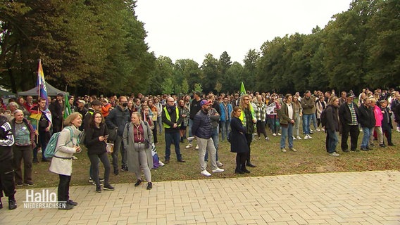 Demonstrierende auf dem Globalen Klimastreik in Osnabrück. © Screenshot 