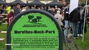 Schidl der neuen Grünanlage Dorothea-Buck-Park. © Screenshot 
