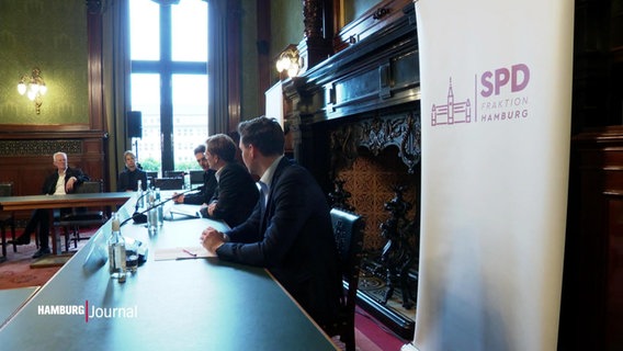 Ein Treffen der SPD-Fraktionschefs in Hamburg. © Screenshot 