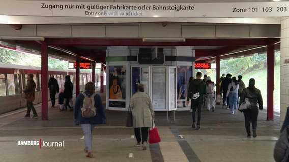 Ein Bahnsteig in Hamburg © Screenshot 