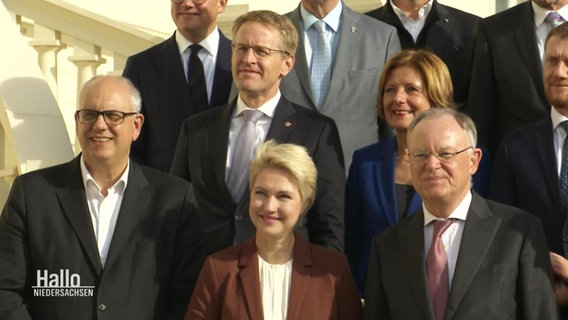 Die Ministerpräsident*innen der Länder beim Gruppenfoto in Hannover. © Screenshot 