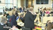 Der Kieler Landtag bei der Abstimmung über die A20-Entscheidung. © Screenshot 