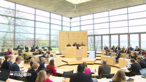 Der Landtag in Schleswig Holstein. © Screenshot 