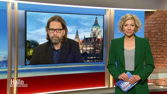 Christina von Saß moderiert "Hallo Niedersachsen" um 19:30 Uhr. © Screenshot 