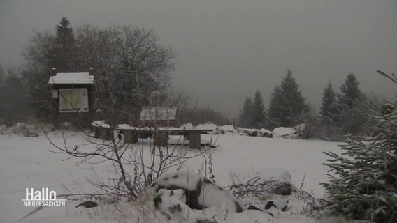 Schnee im Oberharz. © Screenshot 