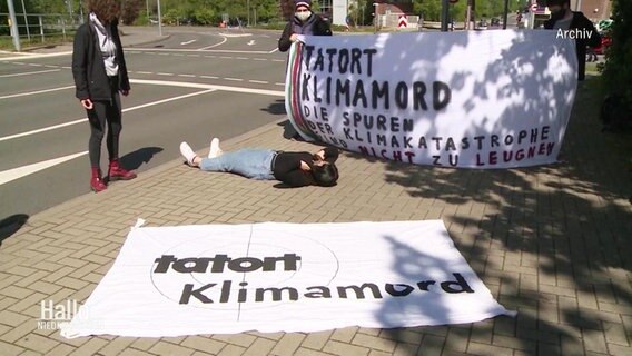 Demonstrationien gegen die Klimapolitik des VW-Konzerns © Screenshot 