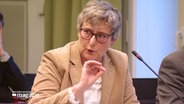 Katja Günther bei einer Debatte im Landtag. © Screenshot 