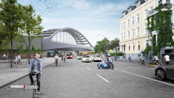 Das ist der Plan für die Renovierung der Sternbrücke in Hamburg. © Screenshot 