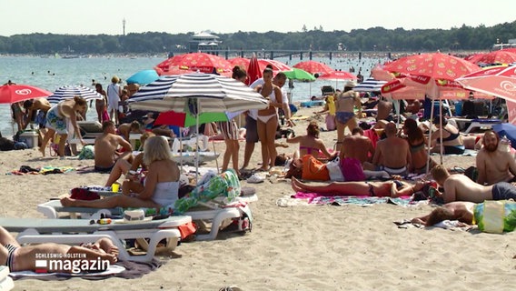 Menschen an einem Strand im Sommer. © Screenshot 
