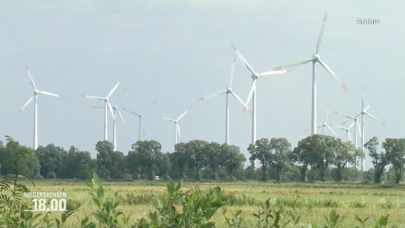 Windräder auf einem Onshore-Windpark © Screenshot 