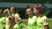 Spielerinnen des VfL Wolfsburg © Screenshot 