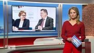 Kathrin Kampmann moderiert Niedersachcsen 18.00 Uhr am 20.01.2023. © Screenshot 