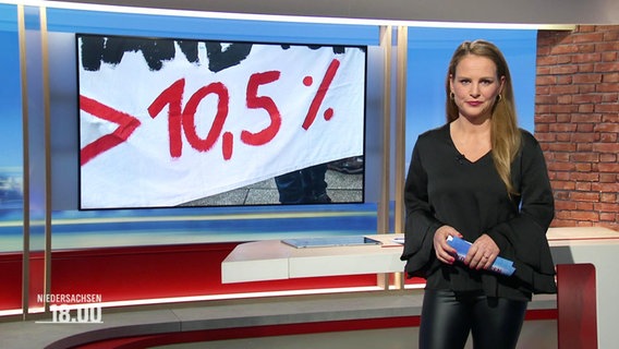 Tina Hermes moderiert Niedersachsen 18:00 © Screenshot 