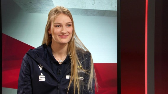 Volleyballerin Lina Alsmeier vom SSC Schwerin © Screenshot 