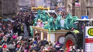 Der Karnevalsumzug in Braunschweig. © Screenshot 