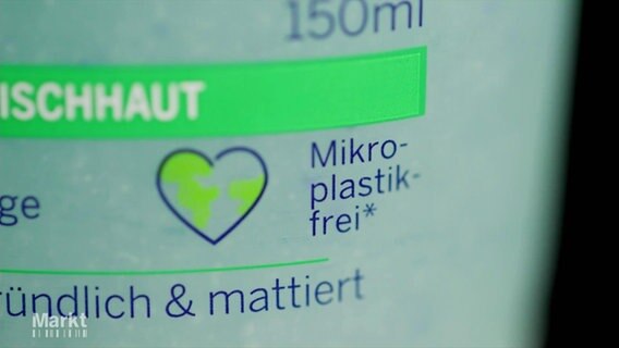 Das Label einer Flasche von einem Kosmetikmittel © Screenshot 