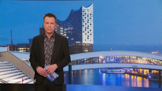 Ulf Ansorge moderiert das Hamburg Journal. © Screenshot 