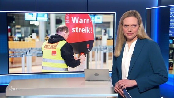 Juliane Möcklinghoff moderiert NDR Info um 17 Uhr. © Screenshot 