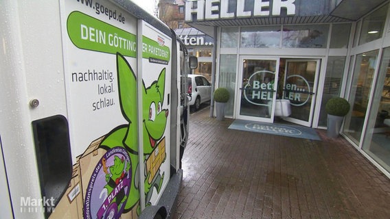Der "Grüne Fuchs" Lieferdienst ermöglicht es Geschäften in der Innenstadt, ihre Ware direkt zu den Kunden nach Hause zu schicken. © Screenshot 