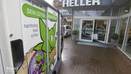 Der "Grüne Fuchs" Lieferdienst ermöglicht es Geschäften in der Innenstadt, ihre Ware direkt zu den Kunden nach Hause zu schicken. © Screenshot 