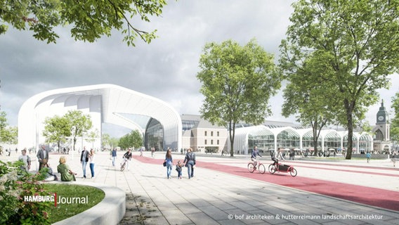 Der Gewinner-Entwurf für die Modernisierung des Hauptbahnhofs. © Screenshot 