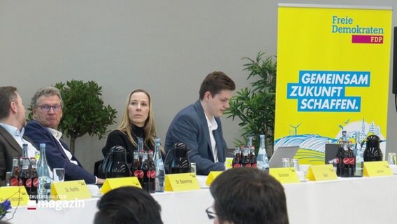 Teilnehmer und Teilnehmerinnen des Landesparteitags der FDP in Neumünster. © Screenshot 