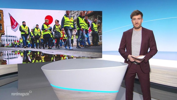 Stefan Leyh moderiert Nordmagazin - Land und Leute © Screenshot 