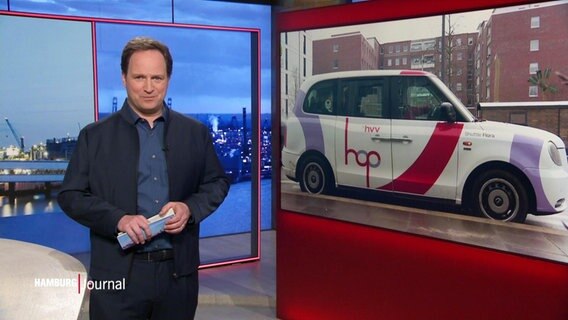 Christian Buhk moderiert das Hamburg Journal 18.00. © Screenshot 
