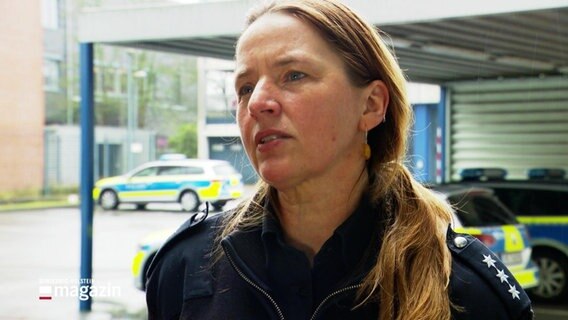 Astrid Heidorn von der Polizei Itzehhoe. © Screenshot 
