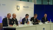 Pressekonferenz der Polizei Hamburg. © Screenshot 