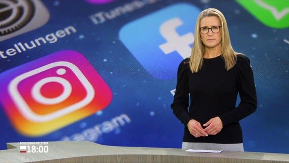 Gabi Lüeße moderiert das Schleswig-Holstein Magazin © Screenshot 