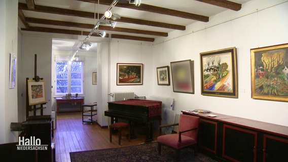 Ene Ausstellung mit Gemälden von Franz Radziwill im ehemaligen Zuhause des Künstlers in Dangast. © Screenshot 
