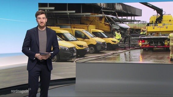 Stefan Leyh moderiert das Nordmagazin. © Screenshot 