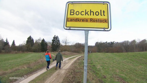 Das Ortsschild von Bockholt. © Screenshot 