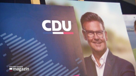 Ein Wahlplakat der CDU zur Kommunalwahl in Schleswig-Holstein 2023. © Screenshot 