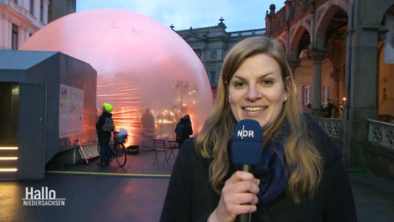 Eine künstliche "Bubble" in Hannover. © Screenshot 