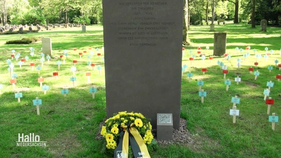 Ein Denkmal für getötete Zwangsarbeiter in Göttingen. © Screenshot 