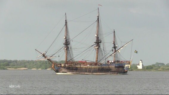 Götheborg of Sweden in der Elbe. © Screenshot 