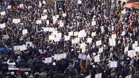 Eine islamistische Demonstration © Screenshot 