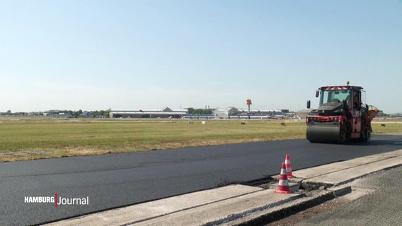 Landebahnen am Hamburger Flughafen werden erneuert. © Screenshot 