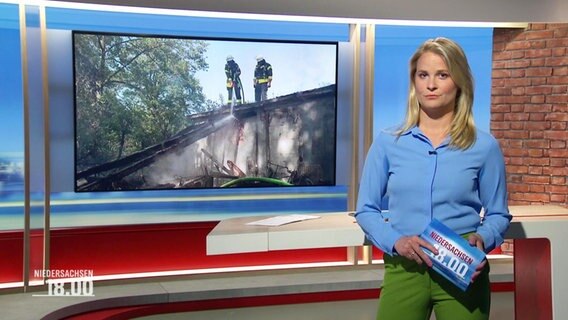 Kathrin Kampmann moderiert Niedersachsen 18:00 Uhr. © Screenshot 