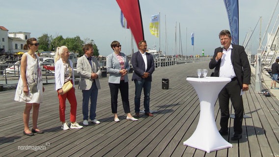 Eröffnung des Warnemünder Sportboothafens. © Screenshot 