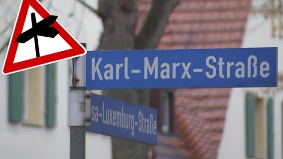 Realer Irrsinn: Drei Karl-Marx-Straßen in Lauta (aus "extra 3 Spezial: Der reale Irrsinn vom 24.05.2023") © NDR 