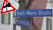 Realer Irrsinn: Drei Karl-Marx-Straßen in Lauta (aus "extra 3 Spezial: Der reale Irrsinn vom 24.05.2023") © NDR 